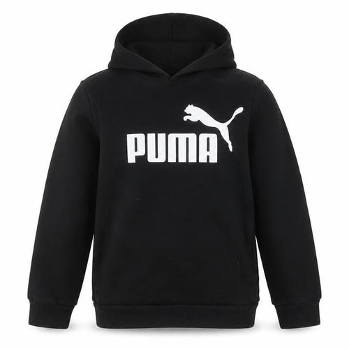 Puma Boys Black Hoodie Pullover 11-12 Years Sports Logo
