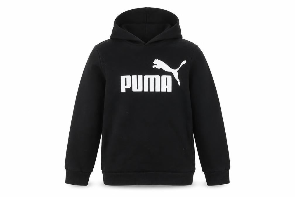 Puma Boys Black Hoodie Pullover 11-12 Years Sports Logo