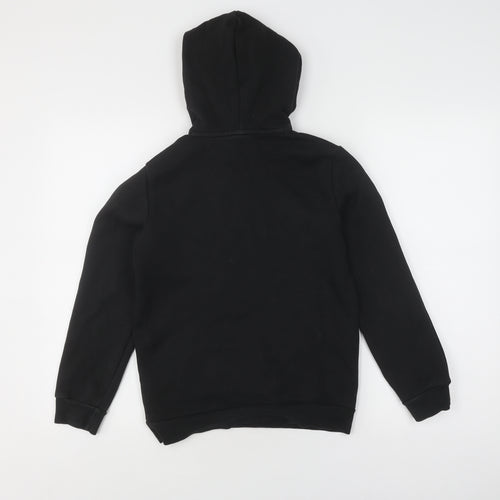 Puma Boys Black Hoodie Pullover 11-12 Years Sports Logo