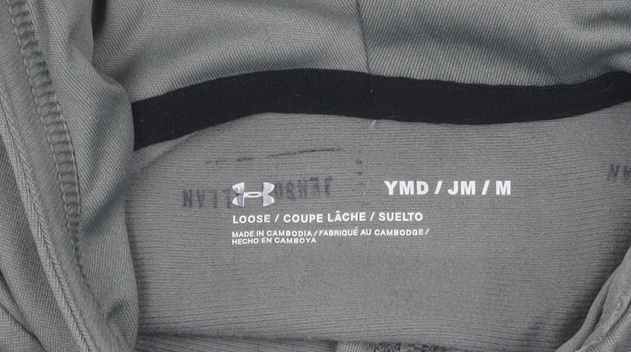 Under Armour Grey Unisex Track Jacket M - Gym & Running