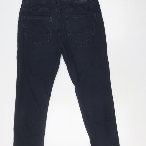 Next Men’s Black Chino Trousers, Size L, Regular Fit