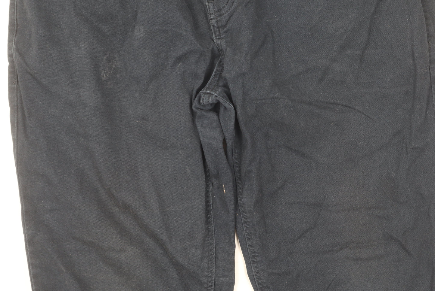 Next Men’s Black Chino Trousers, Size L, Regular Fit