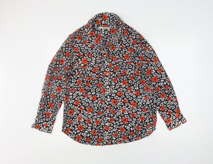 Banana Republic Women's Floral Blouse, S Petites, Multicoloured
