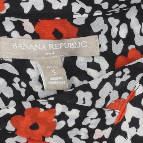 Banana Republic Women's Floral Blouse, S Petites, Multicoloured