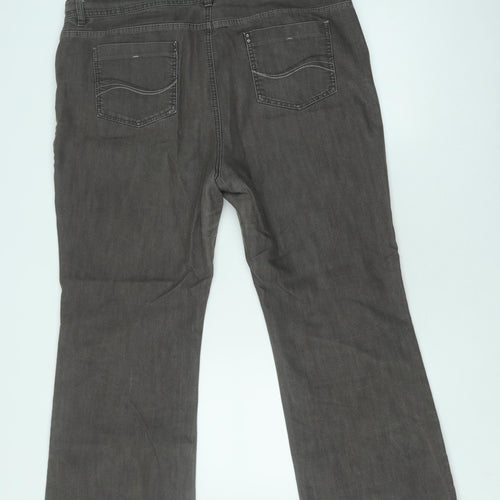 Marks and Spencer Men's Brown Regular Fit Jeans, Size 20