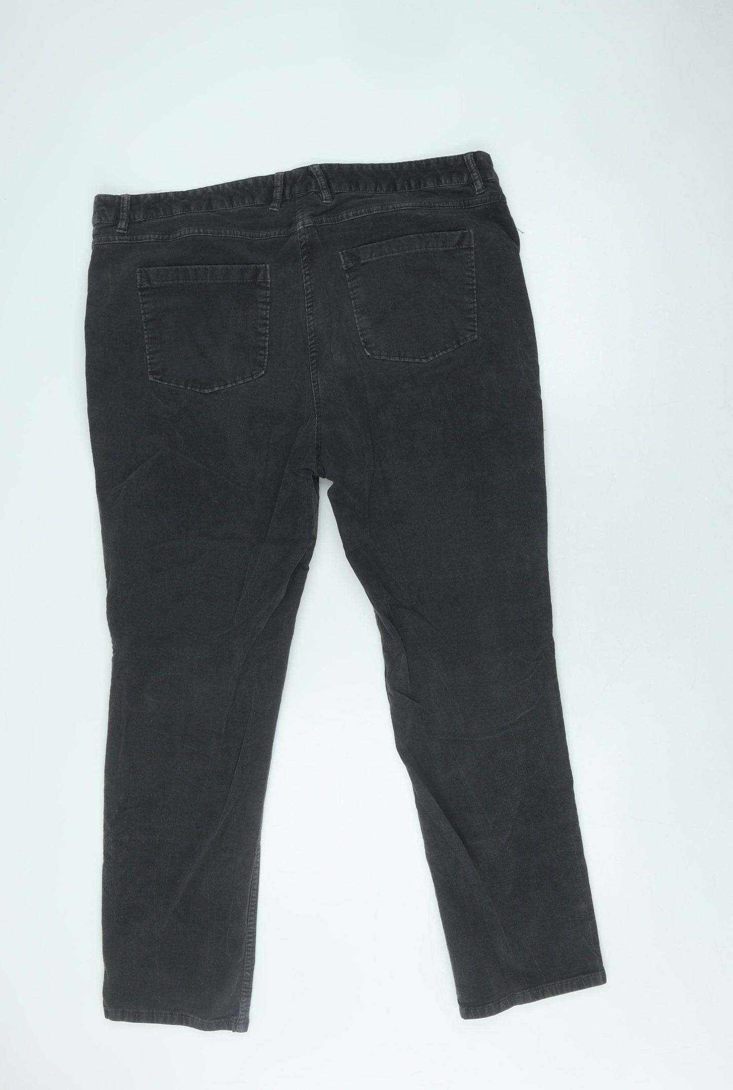 Marks and Spencer Women’s Grey Corduroy Trousers Size 20