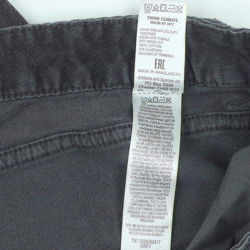 Marks and Spencer Women’s Grey Corduroy Trousers Size 20