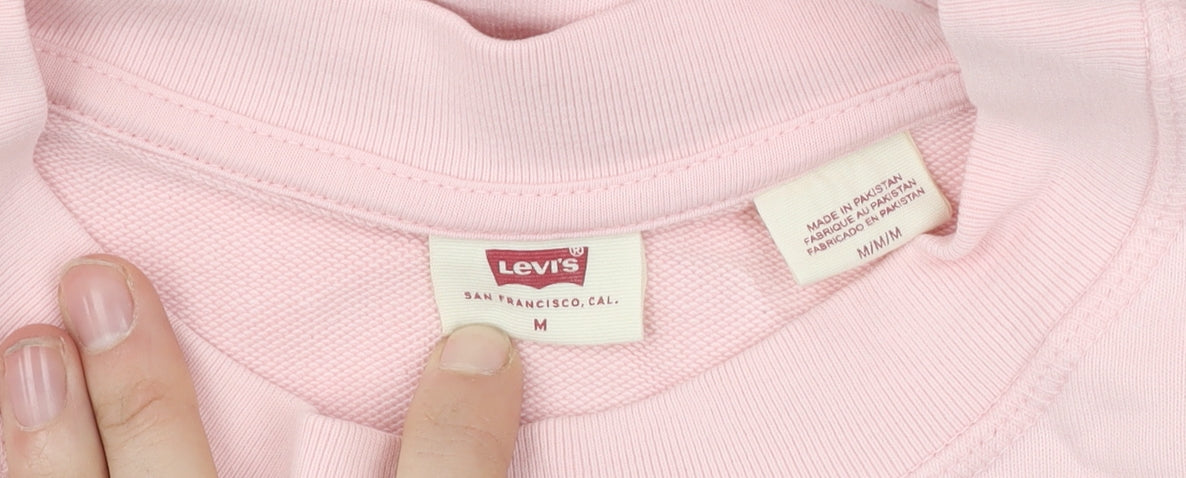 Levi's Women's Pink Pullover Sweatshirt, Size M