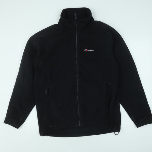 Berghaus Men's Black Fleece Jacket, Medium, Ideal for Hiking