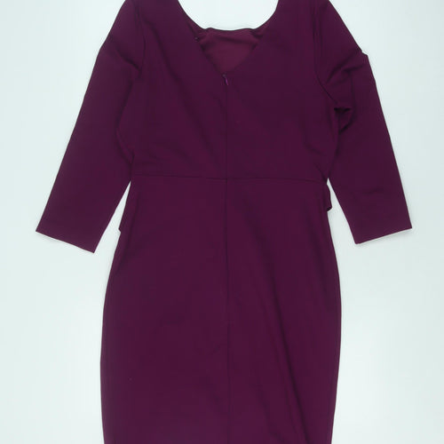 Phase Eight Women's Purple Sheath Dress Size 12