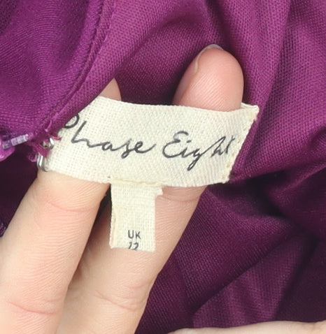 Phase Eight Women's Purple Sheath Dress Size 12