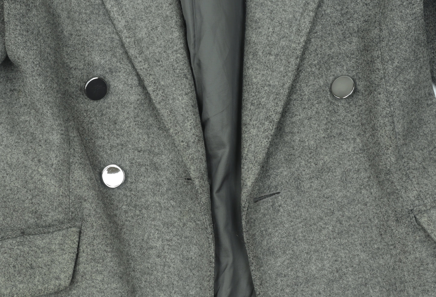 Dorothy Perkins Grey Women's Pea Coat Size 8