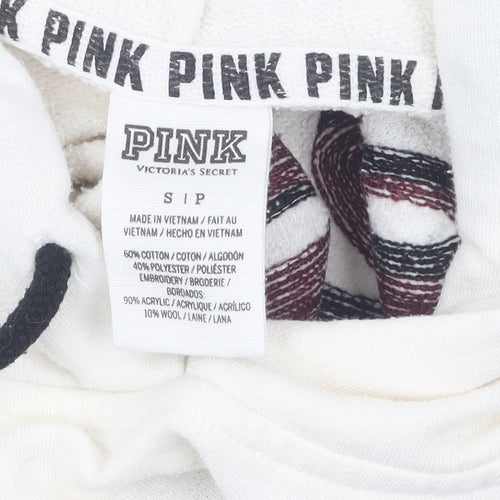 Victoria's Secret PINK Women's Ivory S Pullover Hoodie