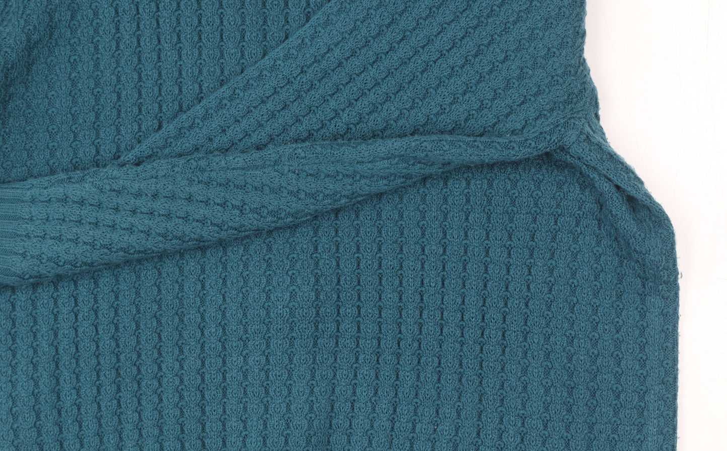 Damart Women's Blue V-Neck Cardigan, Size L