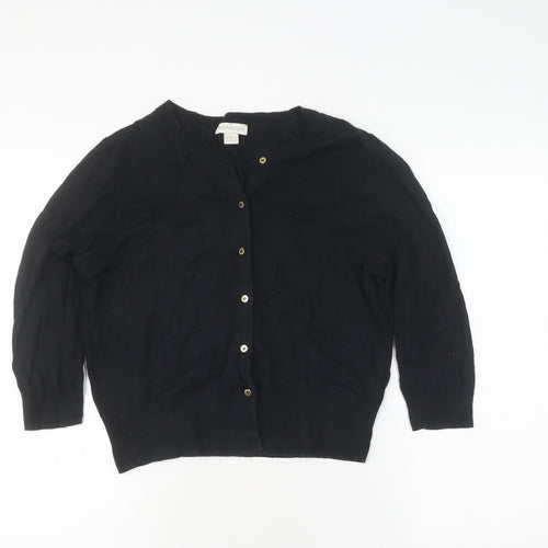 Monsoon Women's Black Long Sleeve Cardigan Size 14