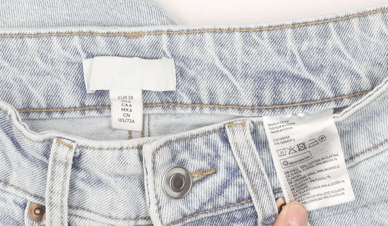 H&M Women's Blue Straight Jeans Size 10