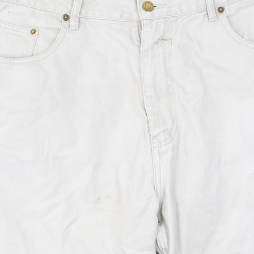 Zenos Women's White Straight Jeans Size XL