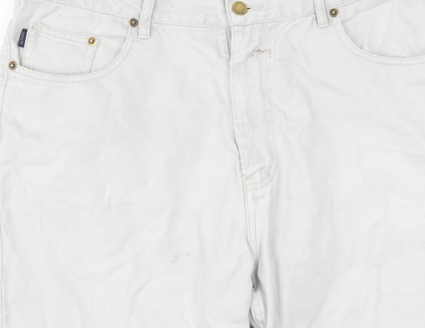 Zenos Women's White Straight Jeans Size XL