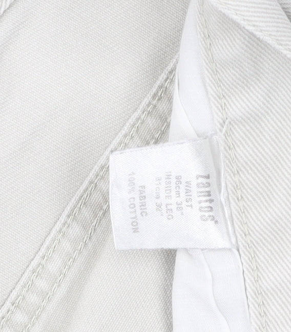 Zenos Women's White Straight Jeans Size XL