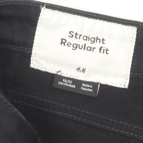 H&M Women's Black Straight Jeans Size 8