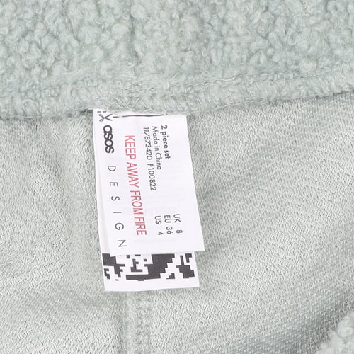 ASOS Green Fleece Sweatpants, Women's Size 8, Casual Comfort