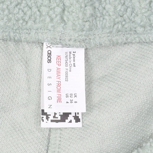 ASOS Green Fleece Sweatpants, Women's Size 8, Casual Comfort