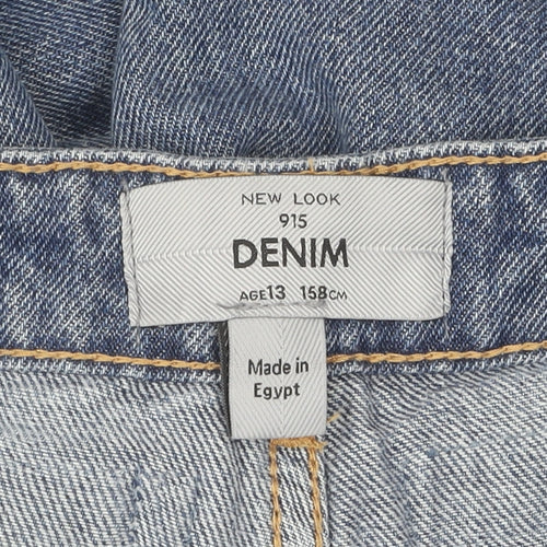 New Look Teens Blue Wide-Leg Denim Jeans Size 13