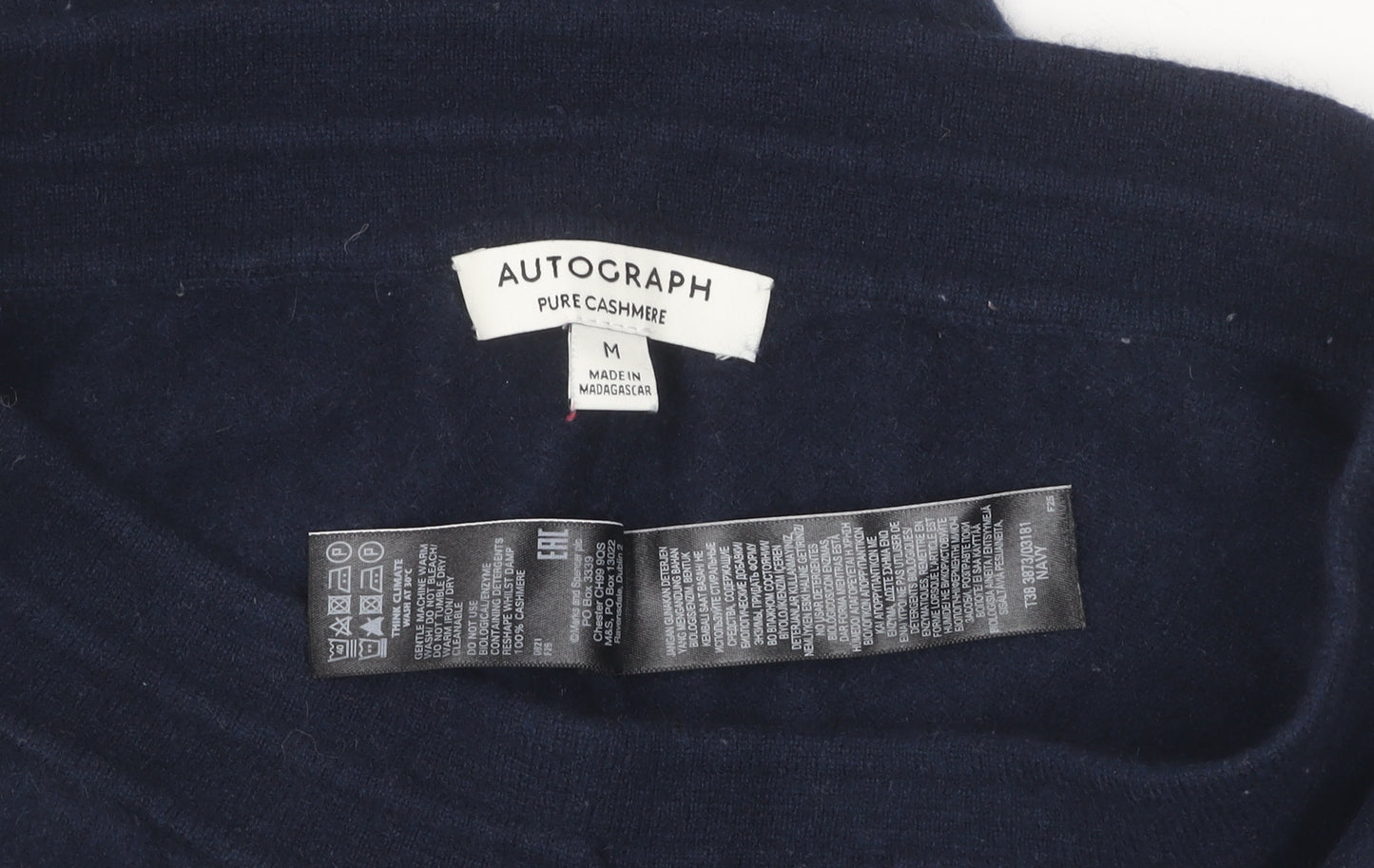 Marks and Spencer Women's Blue Cashmere Jogger Trousers M