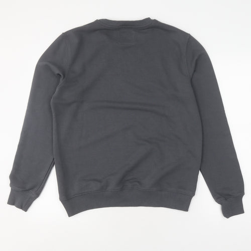S-Ponder Grey Cotton Unisex Art Sweatshirt L