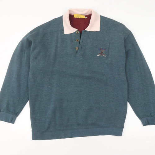Timberjack Men's Green Pullover Sweatshirt L