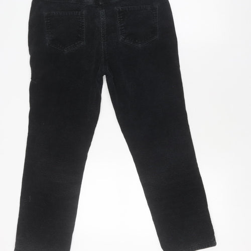M&Co Women's Black Petite Trousers Size 10