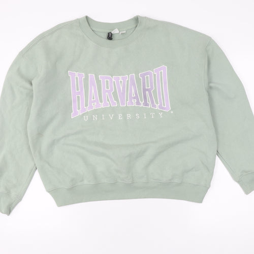 H&M Unisex Green Pullover Sweatshirt Size 12