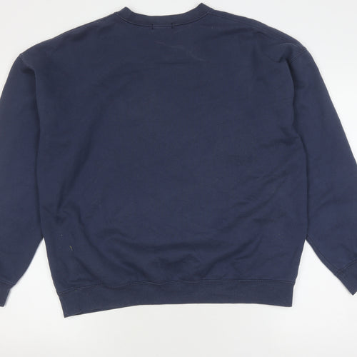 Nasty Gal Women's Blue Pullover Sweatshirt, Size S