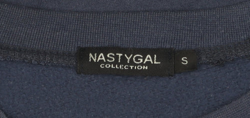 Nasty Gal Women's Blue Pullover Sweatshirt, Size S