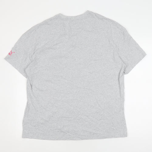 Puma Men's Grey Short Sleeve T-Shirt M