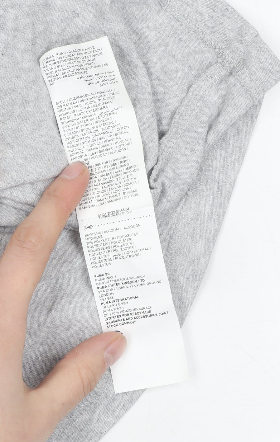 Puma Men's Grey Short Sleeve T-Shirt M