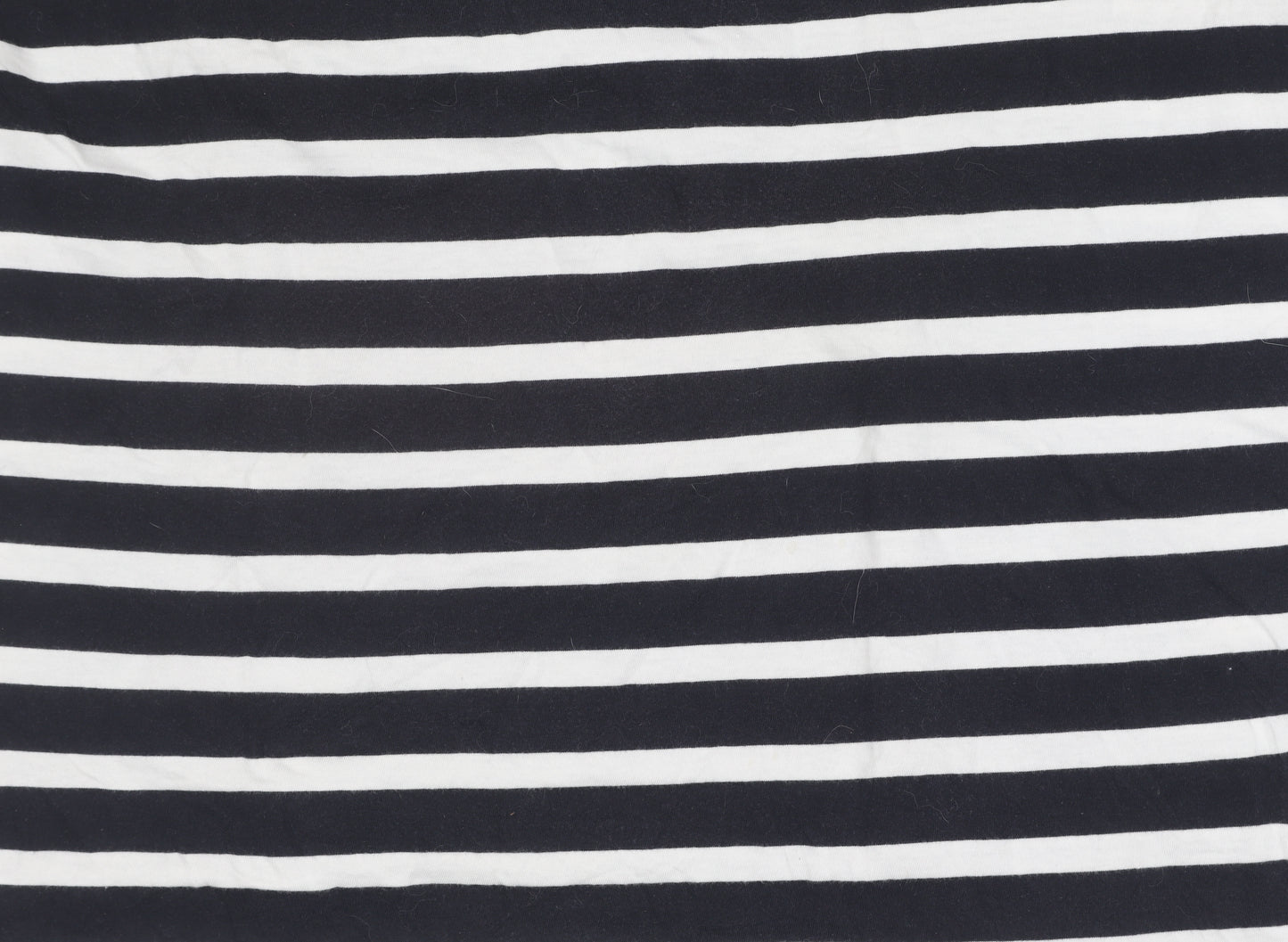 Lee Men's Black & White Striped Cotton T-Shirt L