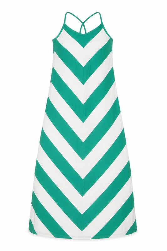 Front view of Gap Women's Multicoloured Striped Tank Dress S