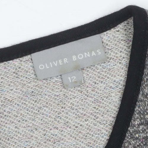 Oliver Bonas Women's Grey Sheath Dress Size 12