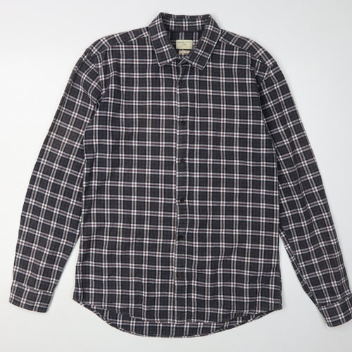 Selected Homme Men's Slim Fit Check Shirt Black M
