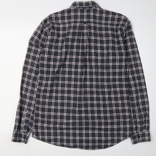 Selected Homme Men's Slim Fit Check Shirt Black M