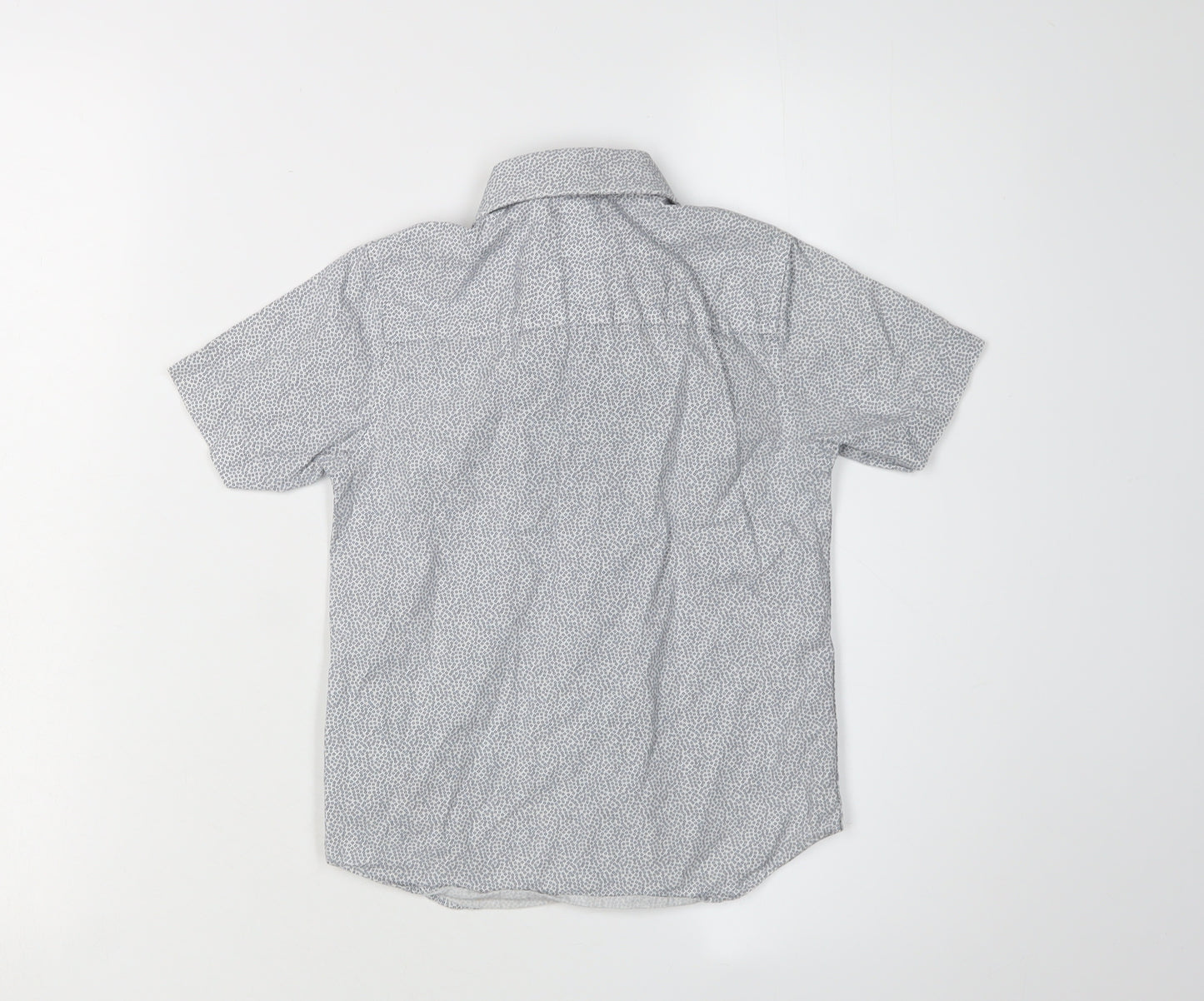 RJR.John Rocha Boys Grey Geometric Button-Up Shirt Age 6