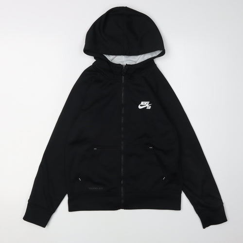 Nike SB Boys Black Full Zip Hoodie 8-10 Years Skateboarding