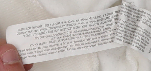 Disney Girls White Stitch Pullover Sweatshirt, 14-15 Years