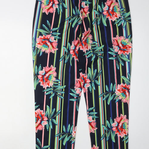 Marks and Spencer Women’s Floral Capri Trousers Multicoloured Size 14