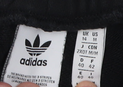 Adidas Women's Black Joggers Size 14 Relaxed Fit