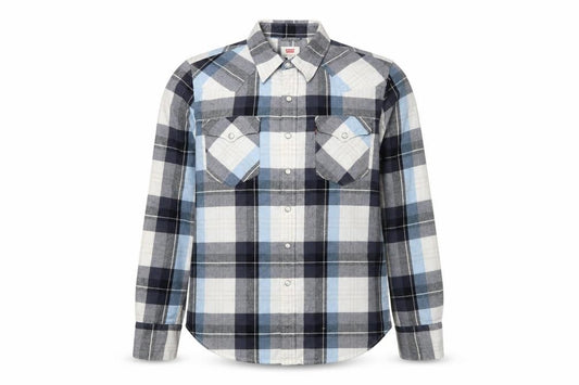 Front view of Levi's Men's Multicoloured Check Button-Up Shirt S