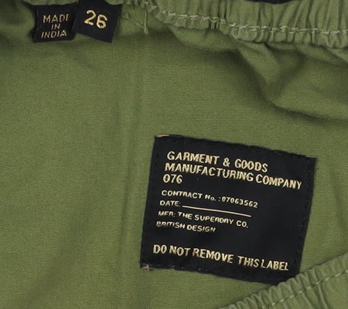 Superdry Women’s Green Cargo Trousers, Size 26