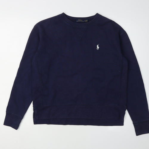 Ralph Lauren Blue Cotton Blend Unisex XS Pullover Sweatshirt