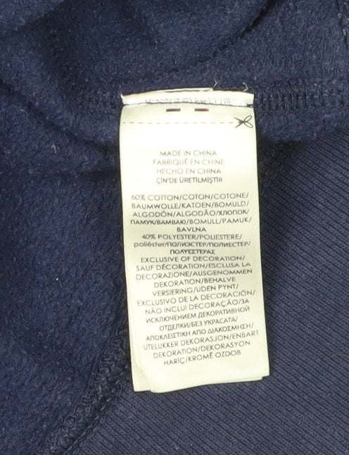 Ralph Lauren Blue Cotton Blend Unisex XS Pullover Sweatshirt